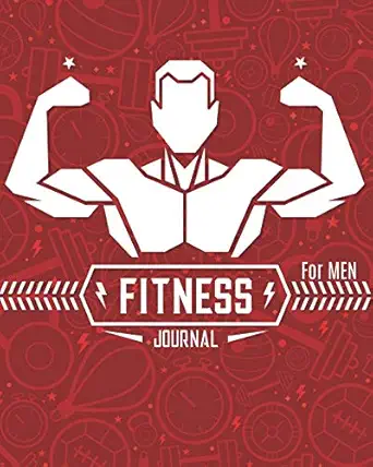 fitness journal for men exercise log book with food journal record your fitness workouts and measurement body
