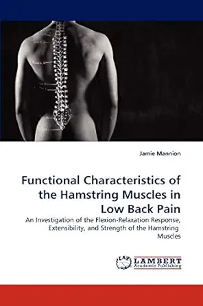 functional characteristics of the hamstring muscles in low back pain an investigation of the flexion