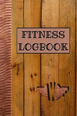 fitness logbook w monogram w bonus water exercise and habit tracker 62 day 2 month daily food calorie dietary