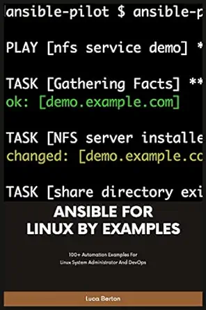 ansible for linux by examples 1st edition luca berton 8090853633, 978-8090853638