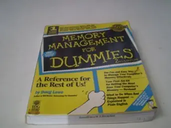 memory management for dummies quick reference 1st edition doug lowe 1568849877, 978-1568849874