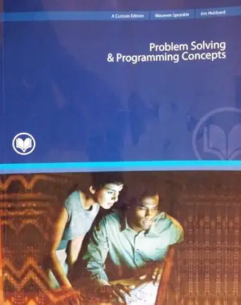 problem solving and programming concepts rio 1st edition maureen spankle and jim hubbard 0558147038,