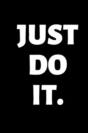 just do it motivational notebook inspirational notebook positive notebook on top trendy journal diary 1st