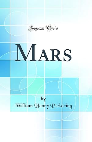 mars 1st edition william henry pickering 0332538567, 978-0332538563