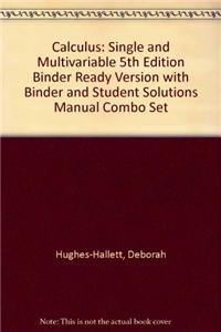calculus single and multivariable binder ready version with binder and student solutions manual combo set 1st