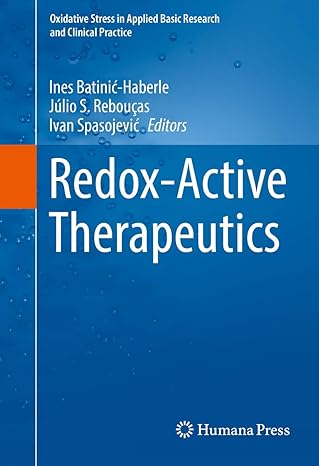 redox active therapeutics 1st edition ines batinia haberle ,ja lio s reboua as ,ivan spasojevia 3319307037,