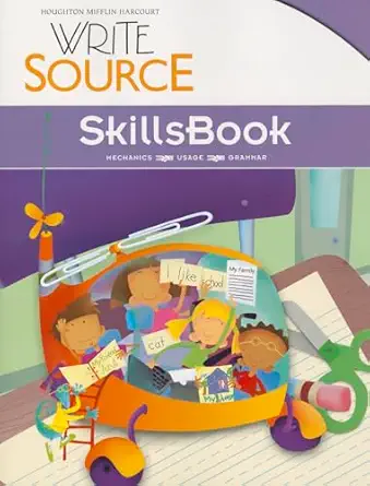 write source skillsbook   grade 1 1st edition houghton mifflin harcourt 0547484313, 978-0547484310