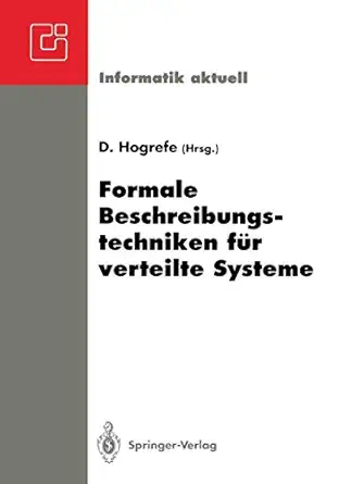 formale beschreibungstechniken fa 1/4r verteilte systeme 1st edition dieter hogrefe ,g xfcnter pritschow