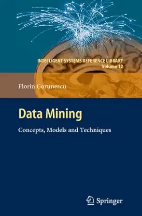 data mining concepts models and techniques 1st edition florin gorunescu 3642197205, 978-3642197208