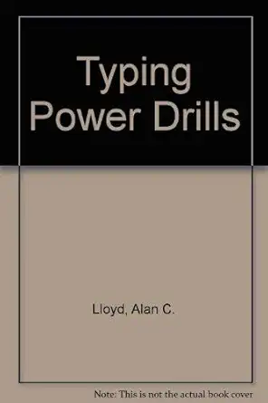 typing power drills 1st edition alan lloyd 0070381712, 978-0070381711