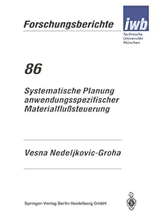 systematische planung anwendungsspezifischer materialflua steuerung 1st edition vesna nedeljikovic groha