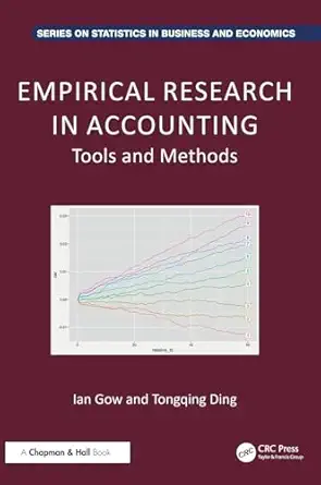 empirical research in accounting tools and methods 1st edition ian d gow ,tongqing ding 1032586508,