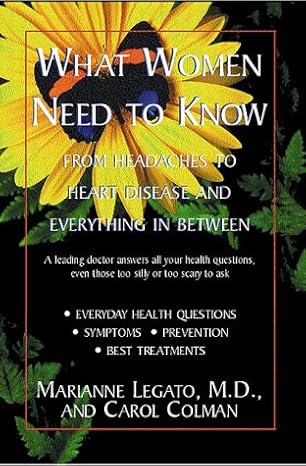 what women need to know from headaches to heart disease and everything in between 1st edition carol colman