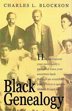 black genealogy 1st edition blockson 0933121539, 978-0933121539