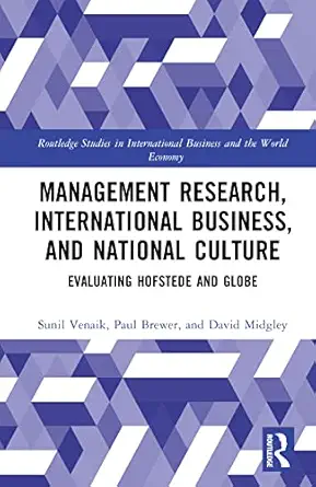 management research international business and national culture 1st edition paul brewer ,sunil venaik ,david