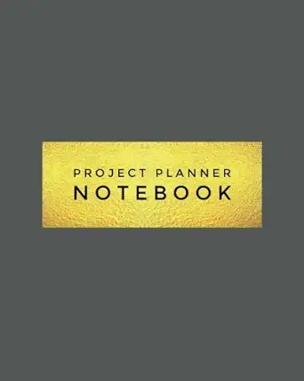 project planner notebook grey organizer for your projects or meetings our book includes attendees list action