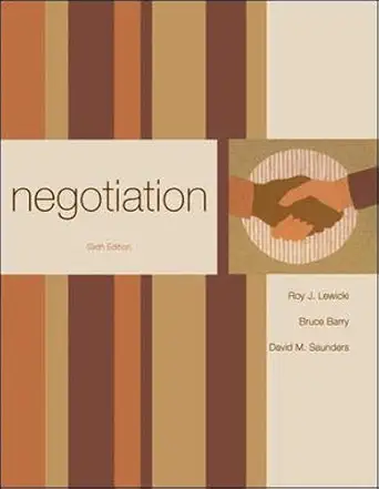 negotiation 1st edition roy lewicki ,david saunders ,bruce barry 0073381209, 978-0073381206