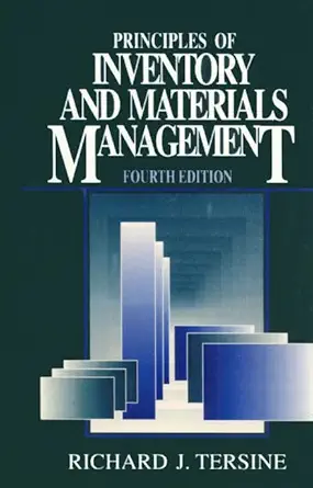 principles of inventory and materials management 1st edition m hays ,richard tersine 0134578880,