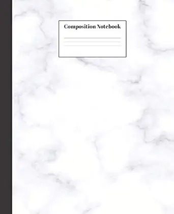 composition notebook black and white marble composition notebook wide ruled paper notebook lined school