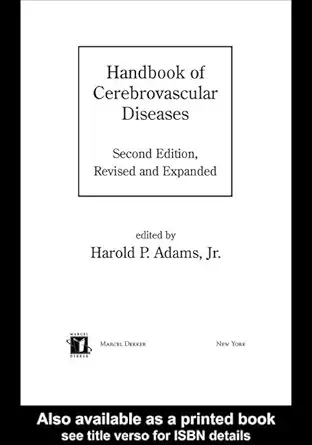 handbook of cerebrovascular diseases revised and expanded 1st edition harold p adams 0824753909,