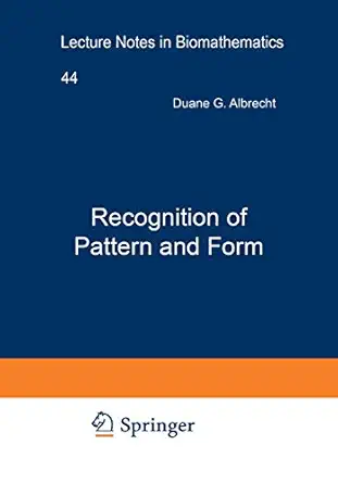 recognition of pattern and form proceedings of a conference held at the university of texas at austin march
