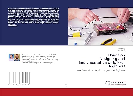 hands on designing and implementation of iot for beginners basic at89c51 and arduino programs for beginners