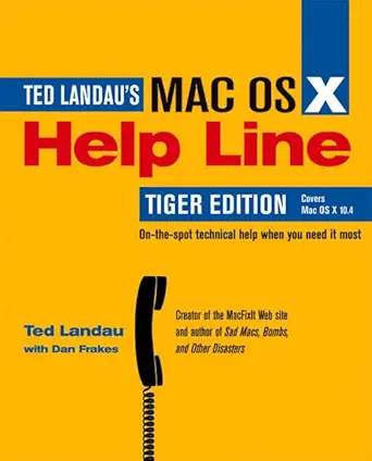 mac os x help line 1st edition ted landau 0321334299, 978-0321334299