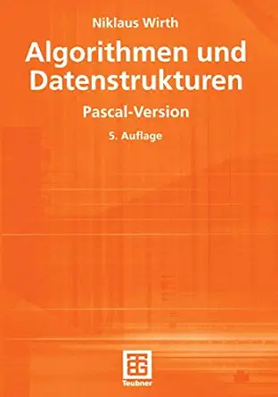 algorithmen und datenstrukturen pascal version 1st edition niklaus wirth 3519222507, 978-3519222507
