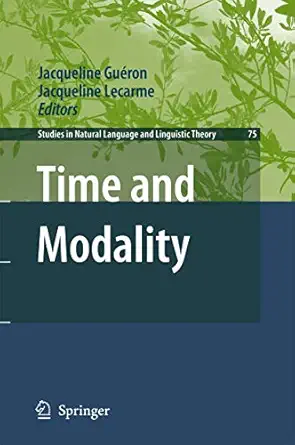 time and modality 1st edition gua c ron 140208353x, 978-1402083532