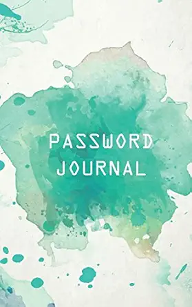 password journal web password logbook a password journal to protect your usernames and password 5 x8 over 100