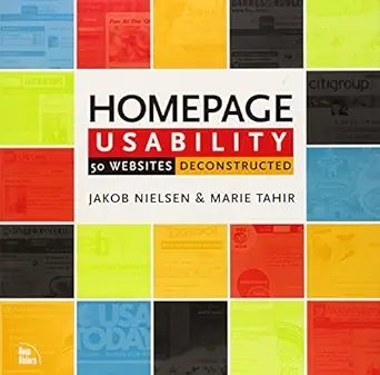 homepage usability 50 websites deconstructed 1st edition jakob nielsen ,marie tahir 073571102x, 978-0735711020