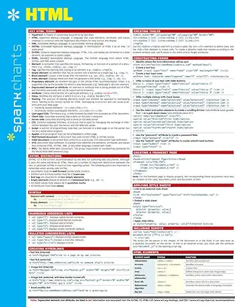 html sparkcharts 1st edition sparknotes 1411470435, 978-1411470439