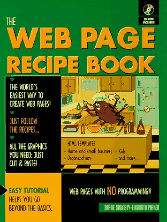the web page recipe book with cd rom 1st edition barrie a sosinsky ,elisabeth parker 013460296x,