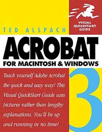 acrobat 3 for macintosh and windows 1st edition ted alspach 0201688484, 978-0201688481