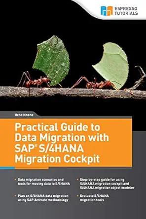 practical guide to data migration with sap s/4hana migration cockpit 1st edition uche nnene 3960128177,