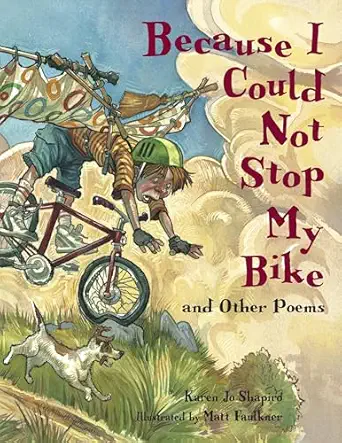 because i could not stop my bike and other poems 1st edition karen jo shapiro ,matt faulkner 1580891055,