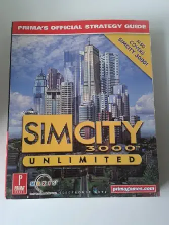simcity 3000 unlimited primas official strategy guide 1st edition greg kramer 0761529845, 978-0761529842