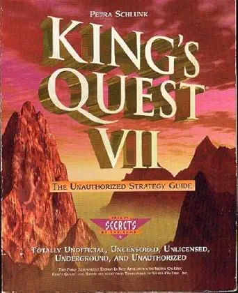 kings quest vii the unauthorized strategy guide 1st edition petra schlunk 1559587199, 978-1559587198