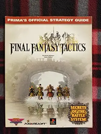 final fantasy tactics 1st edition elizabeth hollinger ,james ratkos 0761512462, 978-0761512462