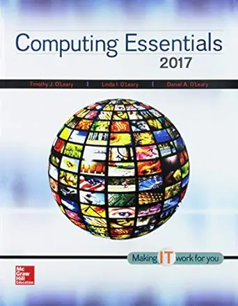 gen combo computing essentials 2017 connect access card 1st edition timothy o\\\\\\\'leary ,linda