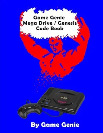 game genie mega drive / genesis code book 1st edition game genie 1544949669, 978-1544949666