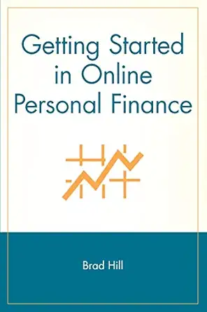 getting started in online personal finance 1st edition brad hill 0471388092, 978-0471388098