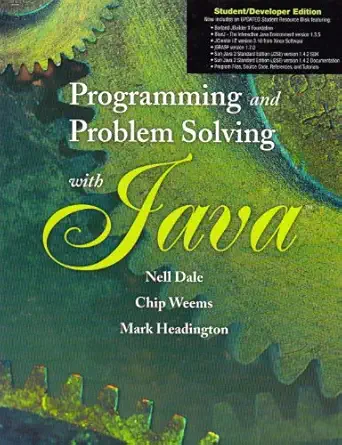 prog and prob solving w/ java w/cdrom 1st edition nell b dale 0763727202, 978-0763727208