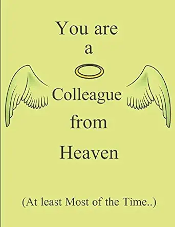 you are a colleague from heaven customized notebook journal 1st edition inwriting wetrust 173127808x,