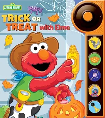 sesame street doorbell sound book trick or treat with elmo 1st edition editors of phoenix international