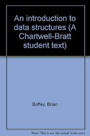 an introduction to data structures 1st edition brian boffey 0862380766, 978-0862380762