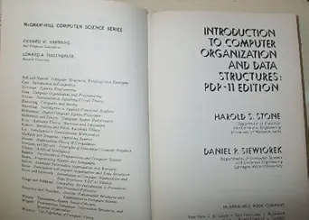 introduction to computer organization and data structures pdp 1st edition harold s stone 0070617201,