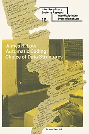automatic coding choice of data structures 1st edition low 3764308184, 978-3764308186