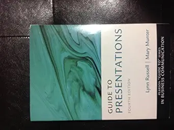 guide to presentations 1st edition mary munter ,lynn russell 0133058360, 978-0133058369