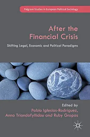 after the financial crisis shifting legal economic and political paradigms 1st edition pablo iglesias